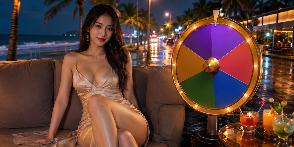 Bãi biển Mũi Né và màn hình quay may mắn của jkc